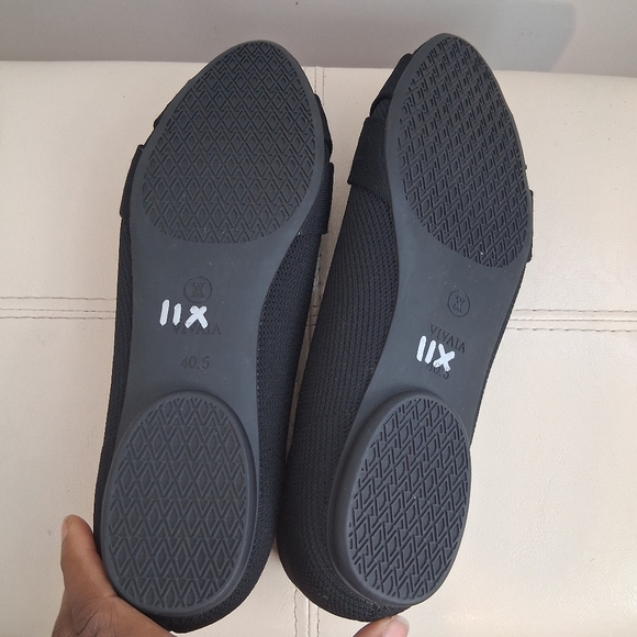 Vivaia Bibi Round-Toe Knotted Sustainable Ballet Flats In Deep Ebony Size 9.5 - Picture 7 of 9